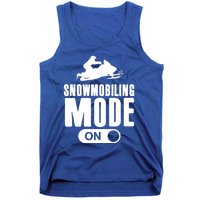 Snowmobiling Mode On Kids Snowmobile Gift Snow Machine Rider Gift Tank Top