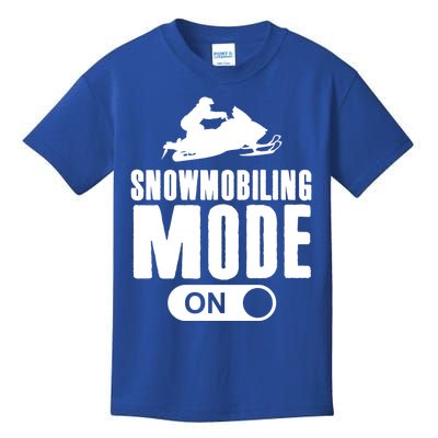 Snowmobiling Mode On Kids Snowmobile Gift Snow Machine Rider Gift Kids T-Shirt