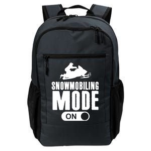 Snowmobiling Mode On Kids Snowmobile Gift Snow Machine Rider Gift Daily Commute Backpack