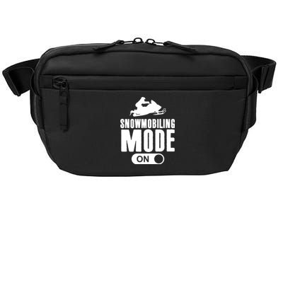 Snowmobiling Mode On Kids Snowmobile Gift Snow Machine Rider Gift Crossbody Pack