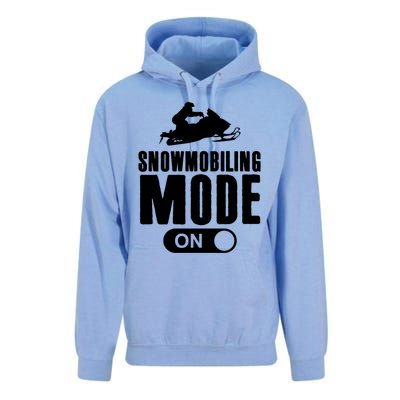 Snowmobiling Mode On Kids Snowmobile Gift Snow Machine Rider Gift Unisex Surf Hoodie