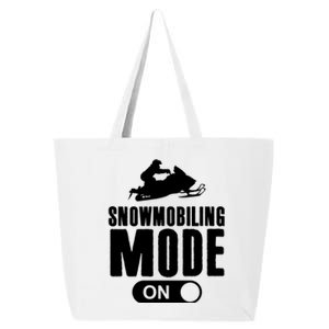 Snowmobiling Mode On Kids Snowmobile Gift Snow Machine Rider Gift 25L Jumbo Tote