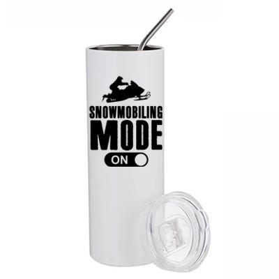 Snowmobiling Mode On Kids Snowmobile Gift Snow Machine Rider Gift Stainless Steel Tumbler