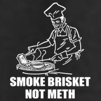 Smoke Brisket Not Meth 7 Panel Mesh Trucker Snapback Hat