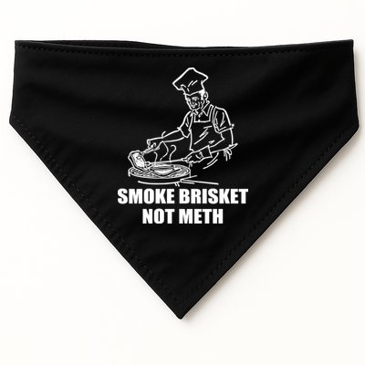 Smoke Brisket Not Meth USA-Made Doggie Bandana