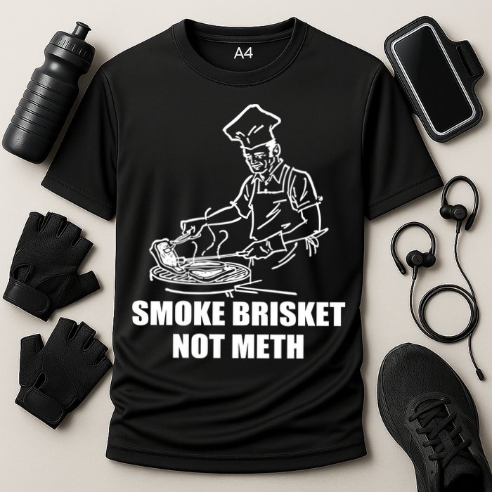 Smoke Brisket Not Meth Cooling Performance Crew T-Shirt