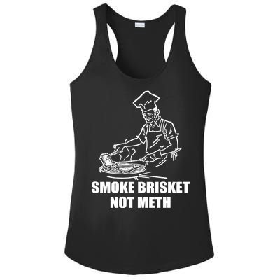 Smoke Brisket Not Meth Ladies PosiCharge Competitor Racerback Tank