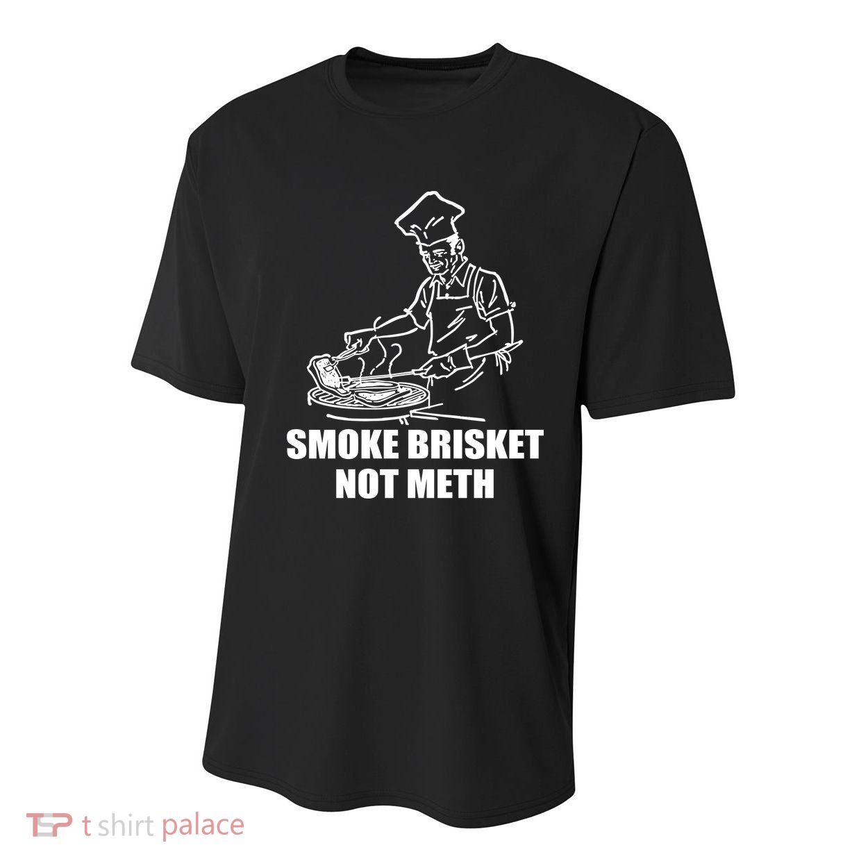 Smoke Brisket Not Meth Youth Performance Sprint T-Shirt