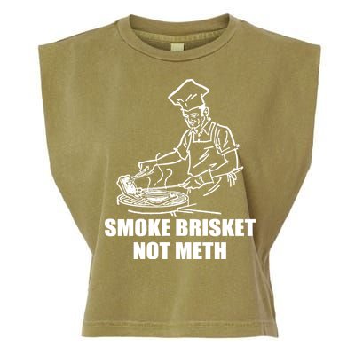 Smoke Brisket Not Meth Garment-Dyed Women's Muscle Tee