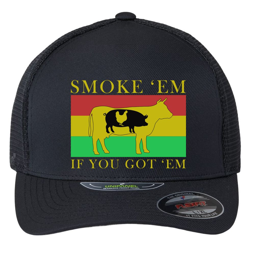 Smoke 'Em If you Got 'Em Flexfit Unipanel Trucker Cap