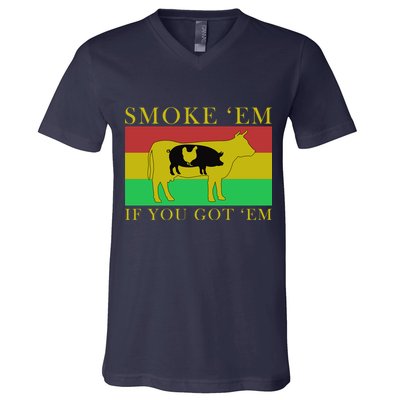 Smoke 'Em If you Got 'Em V-Neck T-Shirt