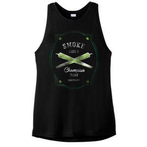 Smoke Like A Champion Ladies PosiCharge Tri-Blend Wicking Tank