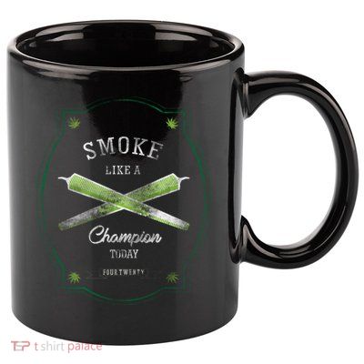 Smoke Like A Champion 11oz C Handle Ceramic Mug