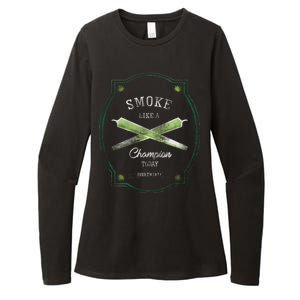 Smoke Like A Champion Womens CVC Long Sleeve Shirt