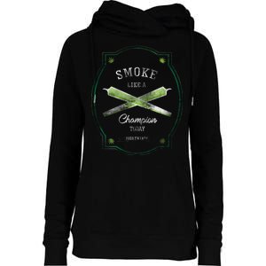 Smoke Like A Champion Womens Funnel Neck Pullover Hood