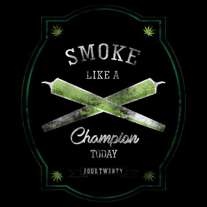 Smoke Like A Champion Pom Pom 12in Knit Beanie