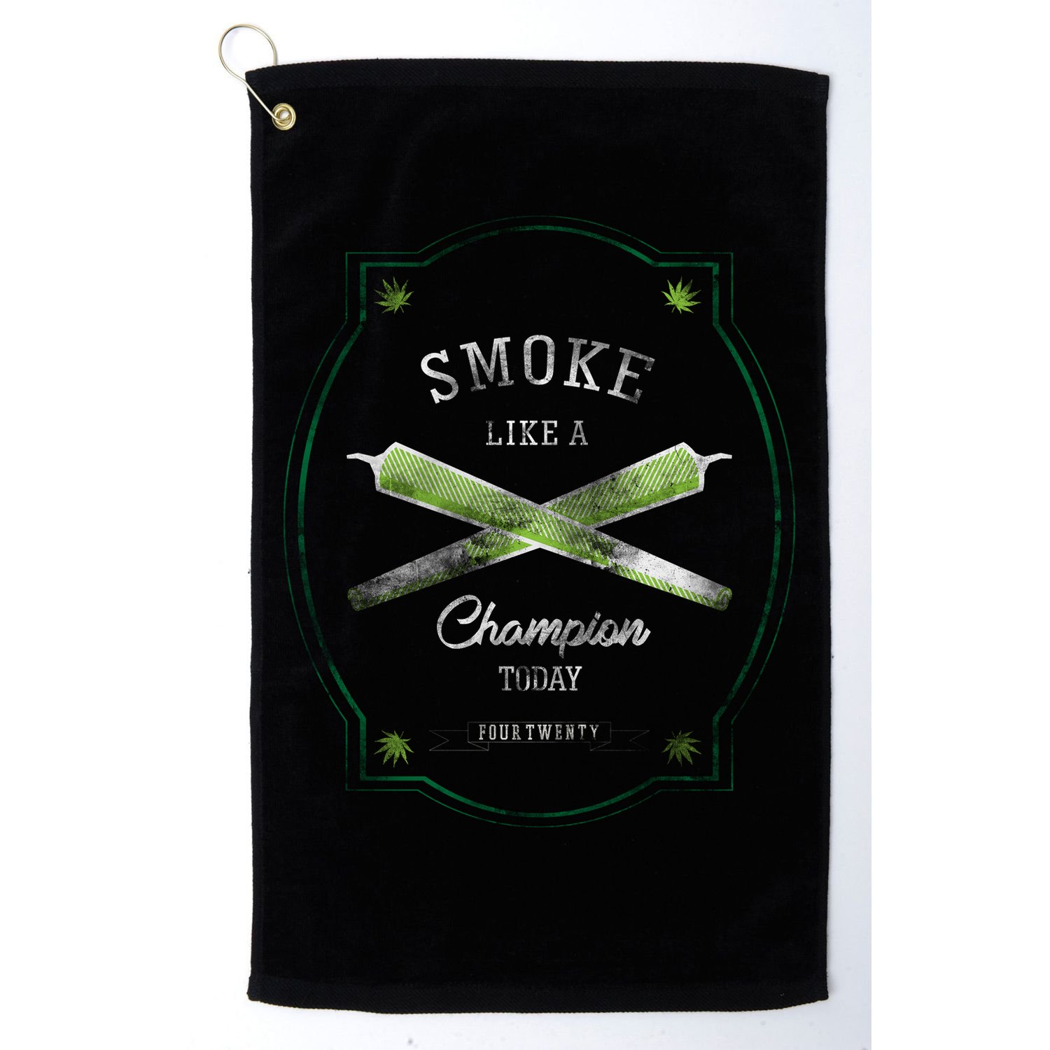 Smoke Like A Champion Golf Towel