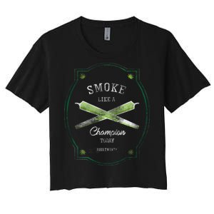 Smoke Like A Champion Women's Crop Top Tee