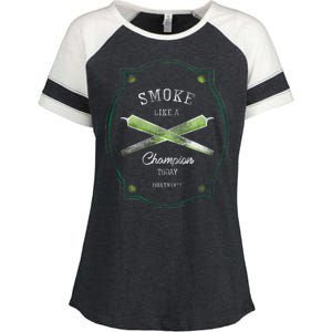 Smoke Like A Champion Enza Ladies Jersey Colorblock Tee