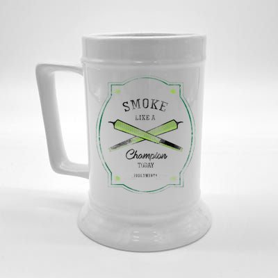 Smoke Like A Champion Beer Stein