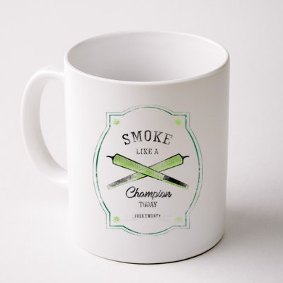 Smoke Like A Champion Coffee Mug