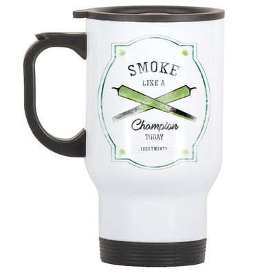 Smoke Like A Champion Stainless Steel Travel Mug