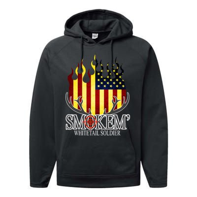 Smokem Whitetail Soldier Performance Fleece Hoodie