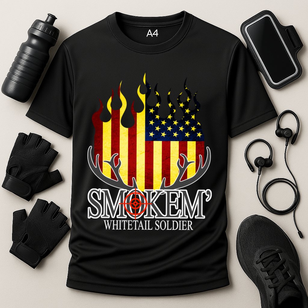 Smokem Whitetail Soldier Cooling Performance Crew T-Shirt