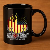 Smokem Whitetail Soldier 11oz C Handle Ceramic Mug