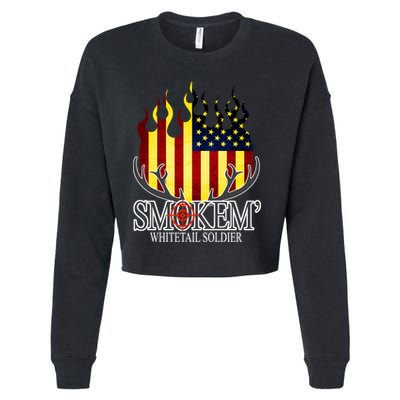 Smokem Whitetail Soldier Cropped Pullover Crew