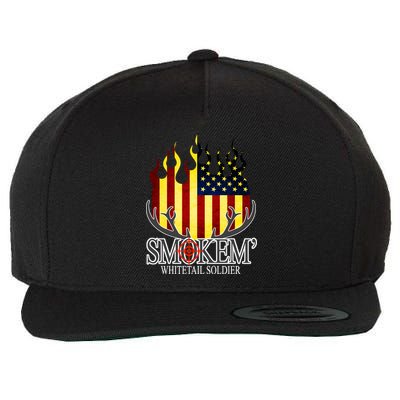 Smokem Whitetail Soldier Wool Snapback Cap