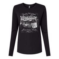 Smokey Mountain Moonshine Womens Cotton Relaxed Long Sleeve T-Shirt