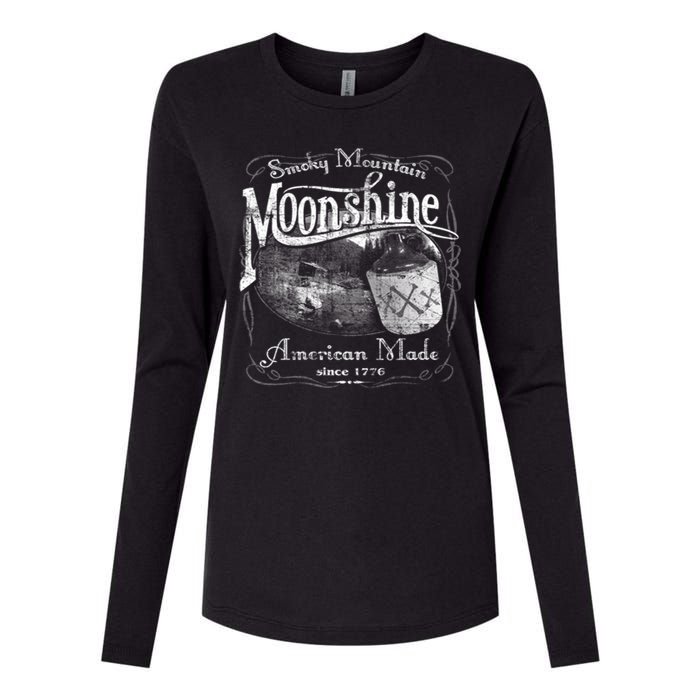 Smokey Mountain Moonshine Womens Cotton Relaxed Long Sleeve T-Shirt