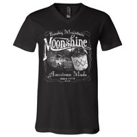 Smokey Mountain Moonshine V-Neck T-Shirt