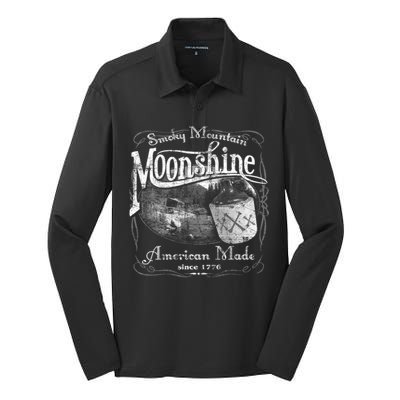 Smokey Mountain Moonshine Silk Touch Performance Long Sleeve Polo