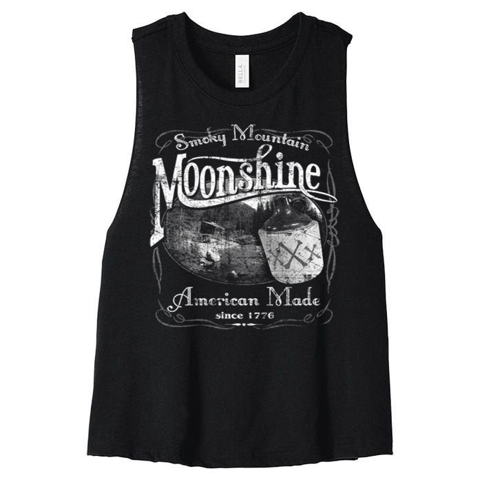 Smokey Mountain Moonshine Women's Racerback Cropped Tank