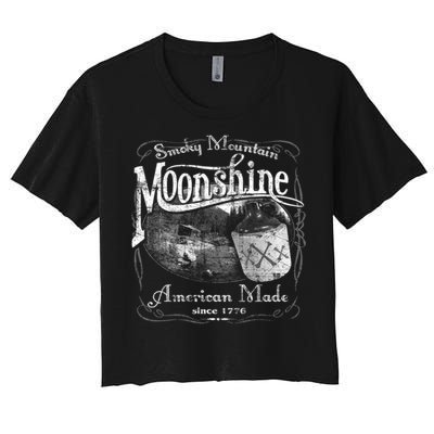 Smokey Mountain Moonshine Women's Crop Top Tee