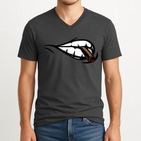 Smoking V-Neck T-Shirt