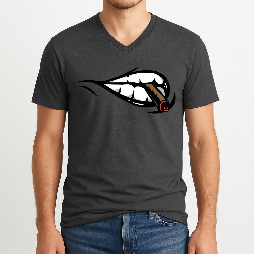 Smoking V-Neck T-Shirt