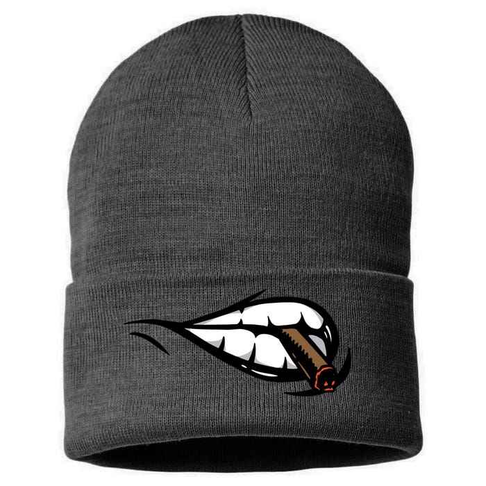 Smoking Sustainable Knit Beanie