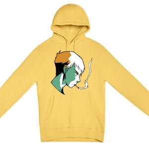 Smoking Anime Boy Premium Pullover Hoodie