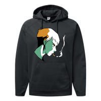 Smoking Anime Boy Performance Fleece Hoodie