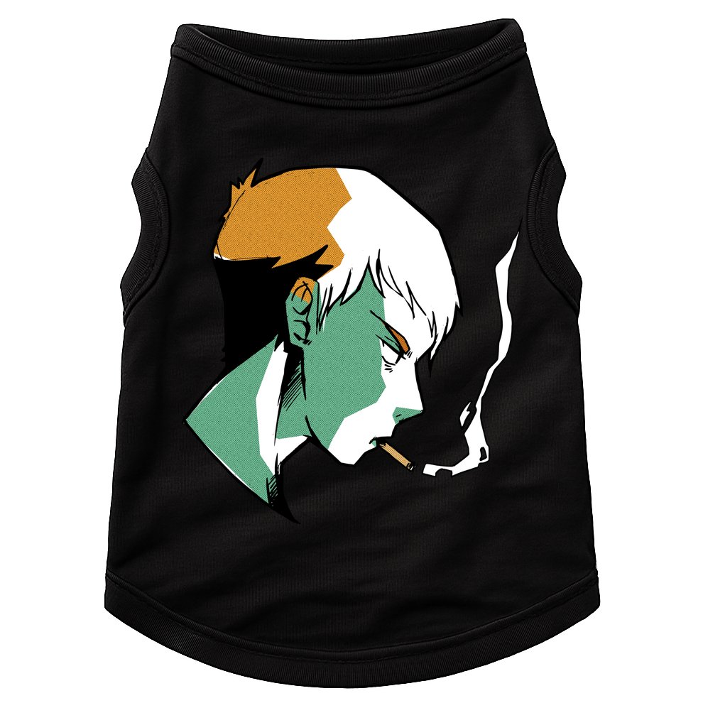 Smoking Anime Boy Doggie Tank