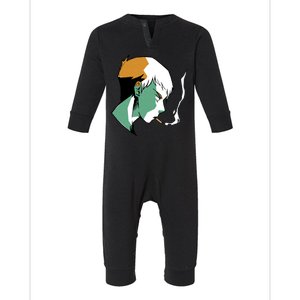 Smoking Anime Boy Infant Fleece One Piece