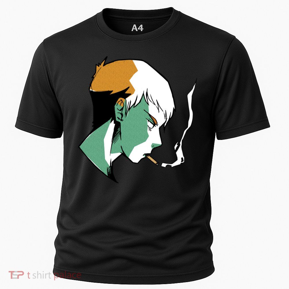 Smoking Anime Boy Cooling Performance Crew T-Shirt