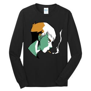 Smoking Anime Boy Tall Long Sleeve T-Shirt