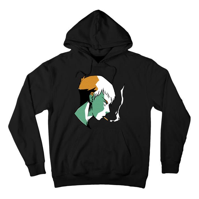 Smoking Anime Boy Tall Hoodie