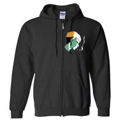 Smoking Anime Boy Full Zip Hoodie