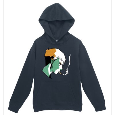 Smoking Anime Boy Urban Pullover Hoodie