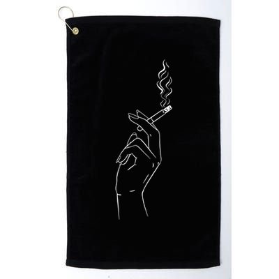 Smoking Hand Golf Towel